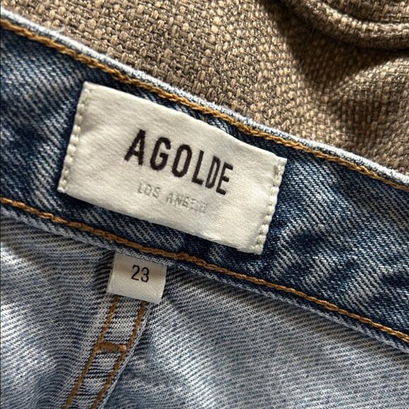Agolde Light Blue Distressed Women’s Jeans - Picture 4 of 4